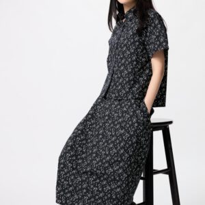Cotton Cocoon Skirt | Printed