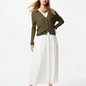Seersucker Volume Skirt