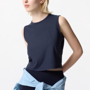 AIRism Soft Ribbed T-Shirt | Sleeveless
