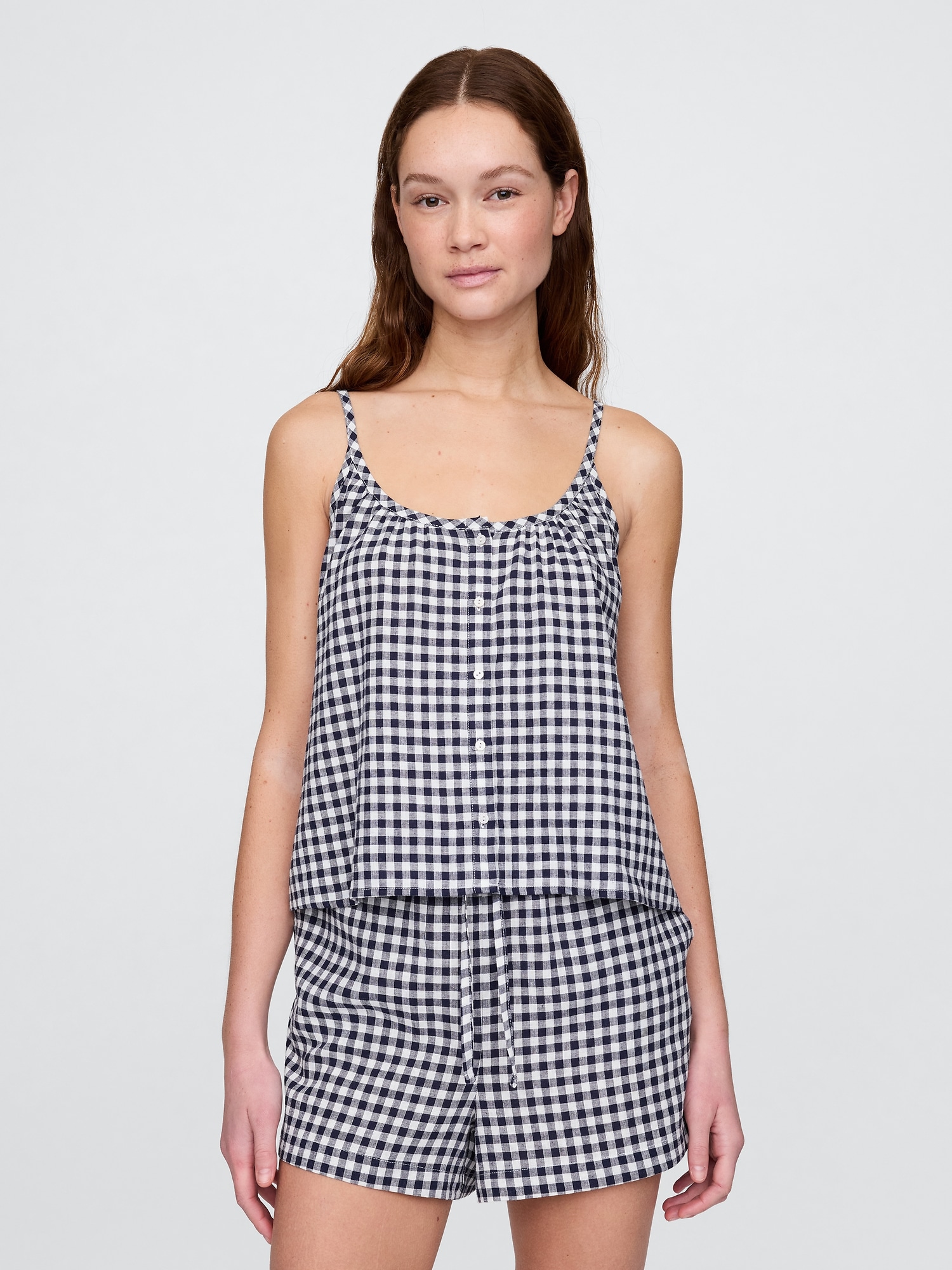 Linen-Blend PJ Shorts