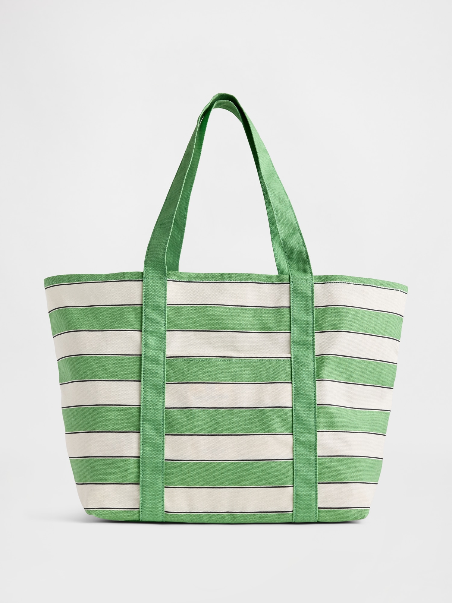 Canvas Stripe Tote Bag