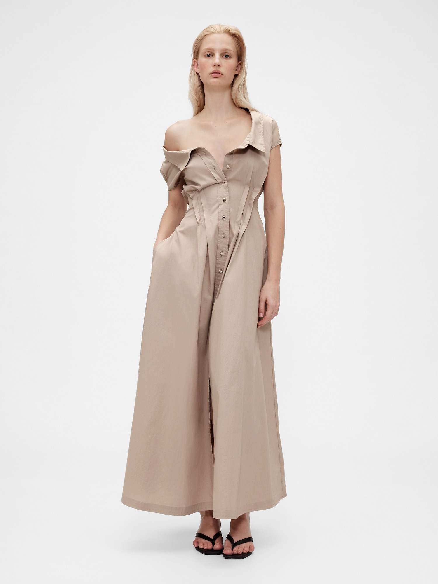 GapStudio Poplin Maxi Shirtdress