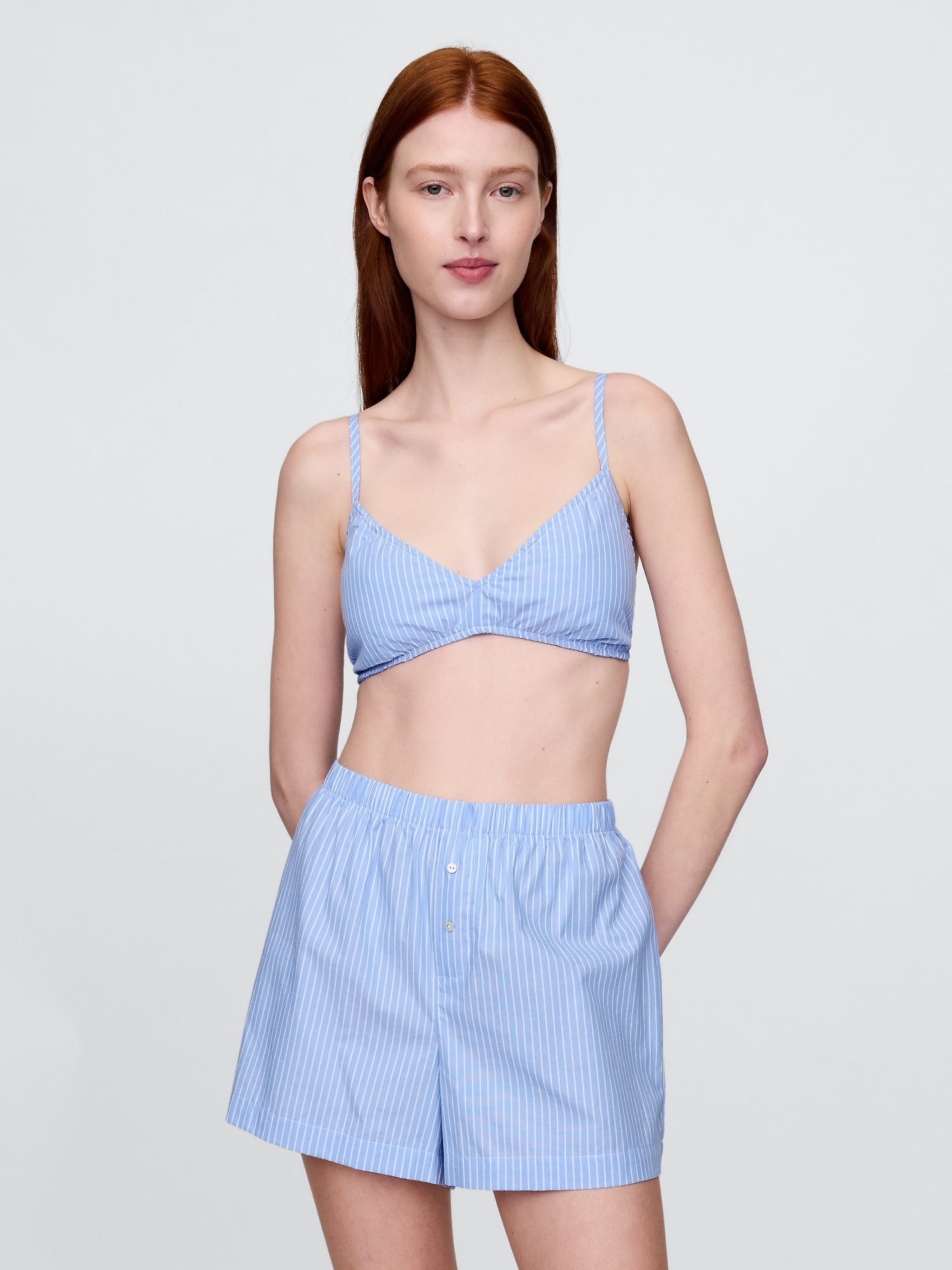 Poplin Triangle Bralette