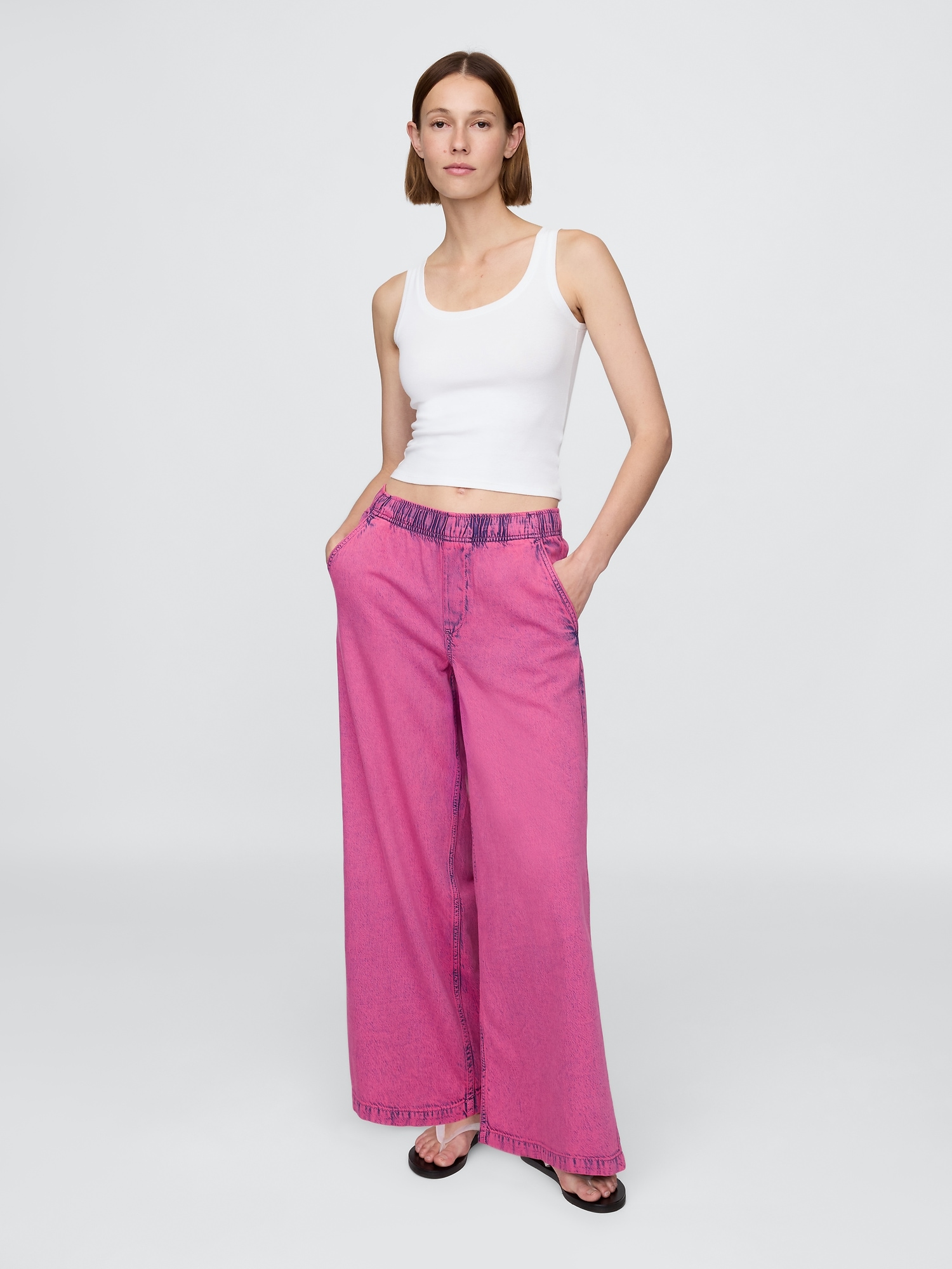 Mid Rise UltraSoft Easy Baggy Jeans