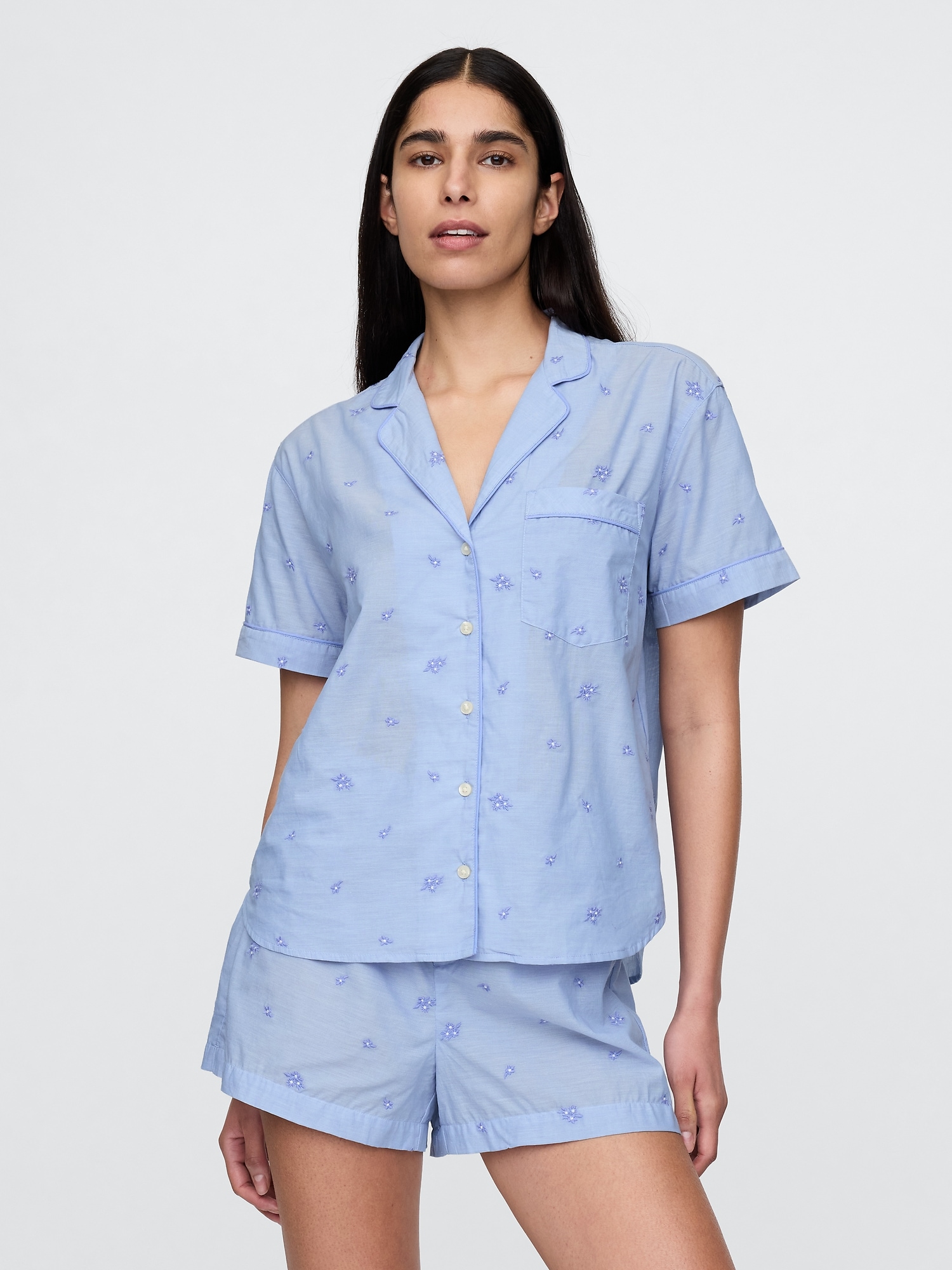 Embroidered PJ Shirt