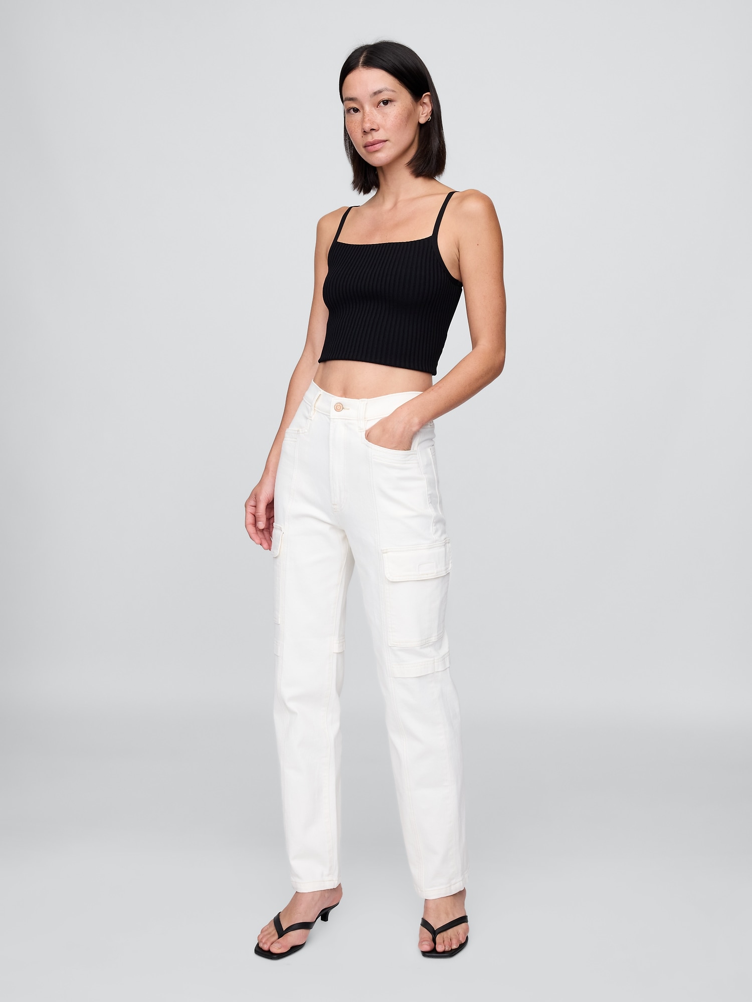 Mid Rise '90s Loose Cargo Jeans